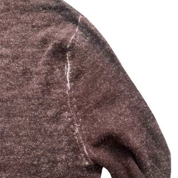 PAYCHI GUH 100% Mongolian Worsted Cashmere Turtleneck Size L M Luxury - Picture 6 of 7